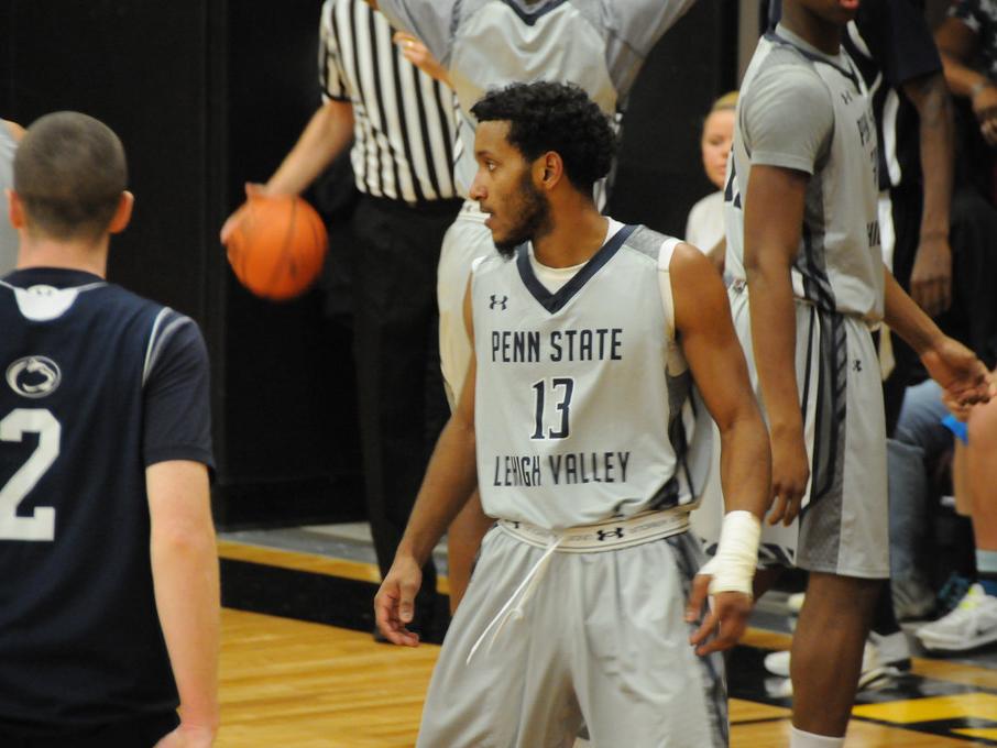 Jordan Young on the basketball court during a game