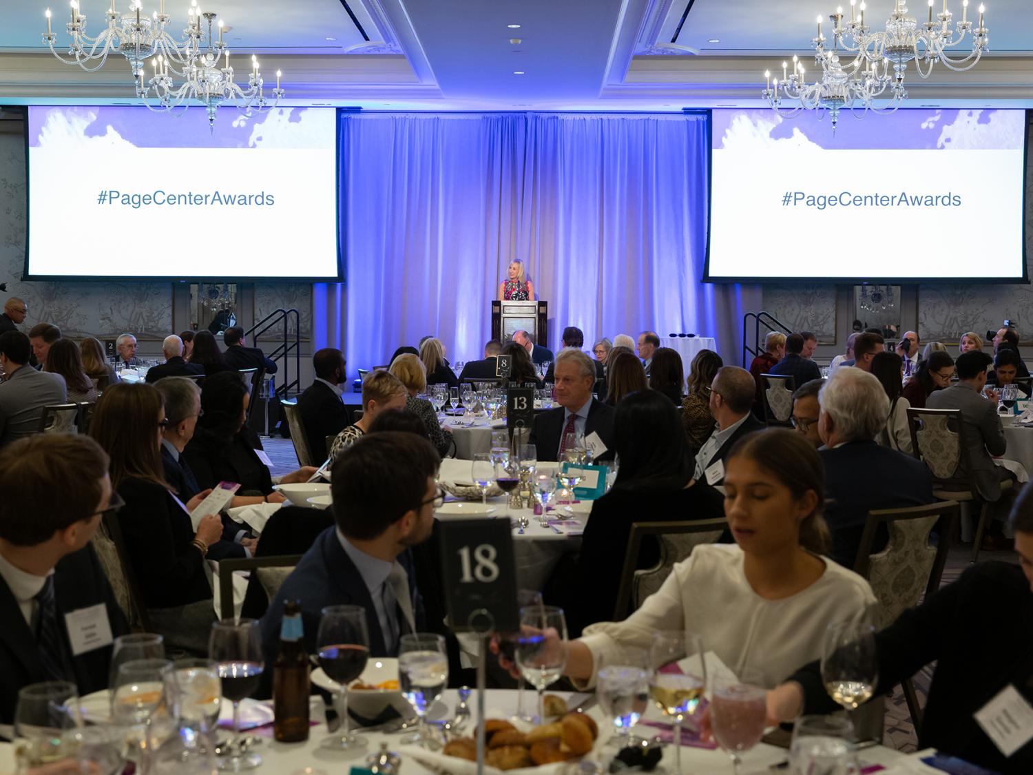 Marie Hardin at Page Center Awards
