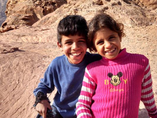 Two children from Palestine