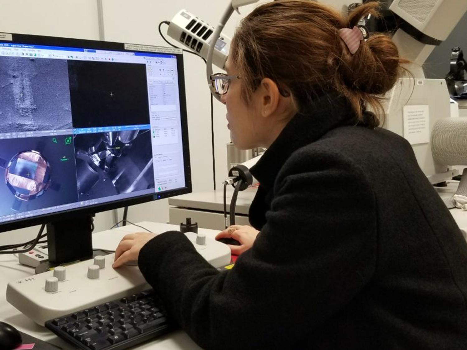 Parivash Moradifar, a doctoral candidate in materials science and engineering