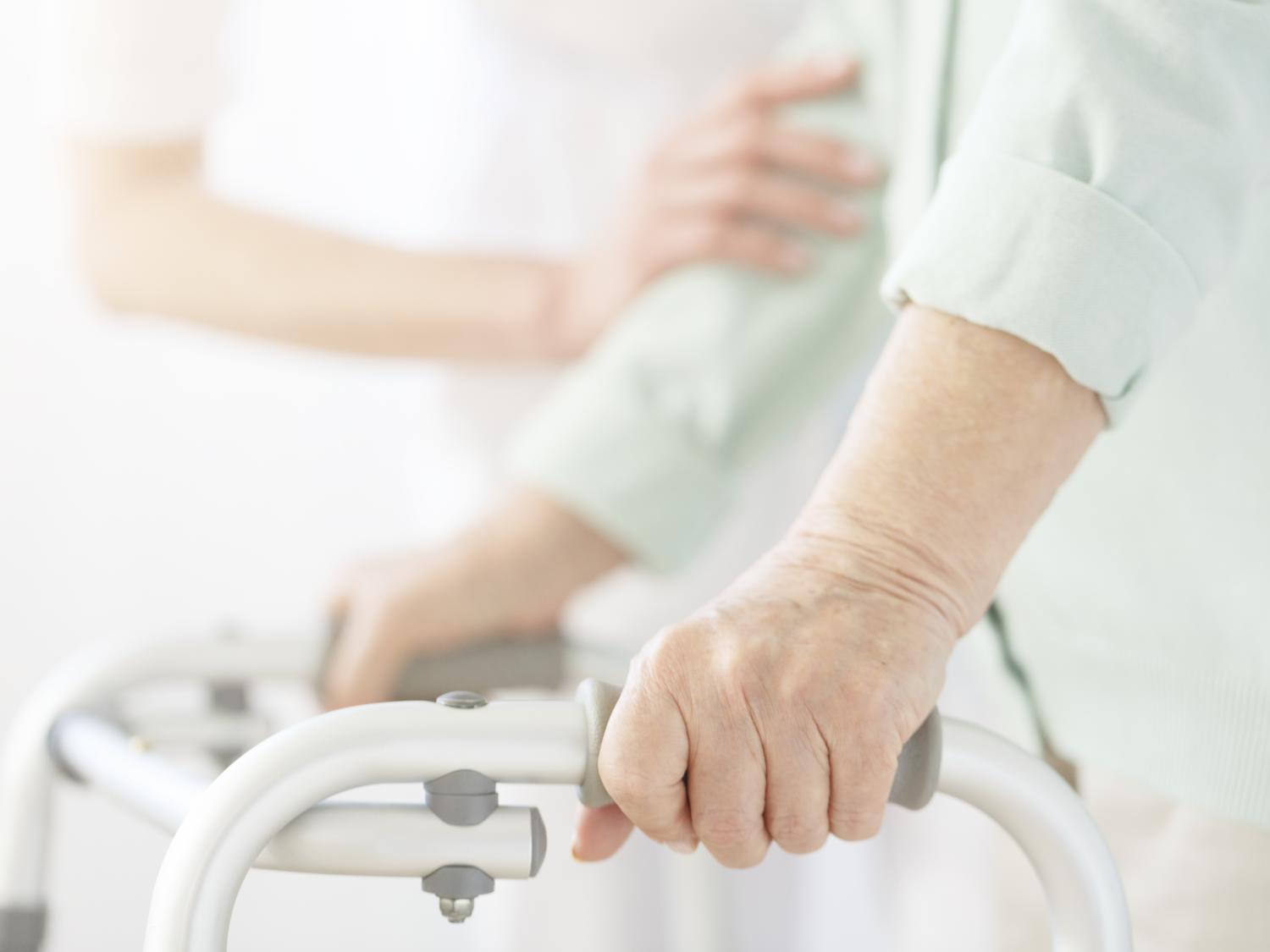 person with walker