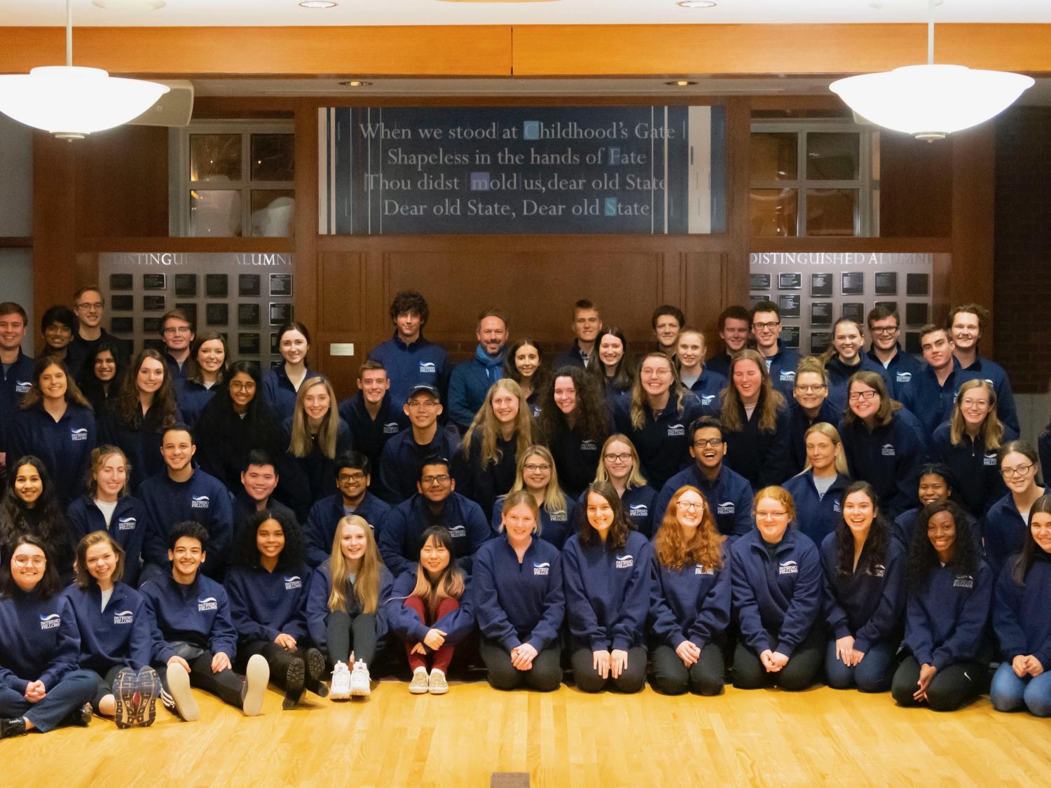 Students inducted as Paterno Fellows and Schreyer Scholars