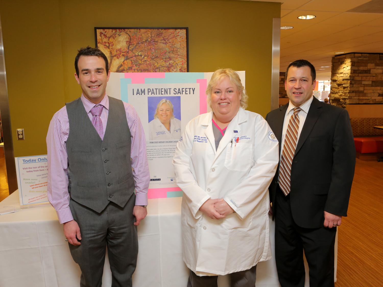 Jim Fenush, Tammy Angeletti and Dana Stauffer pose for a photo.