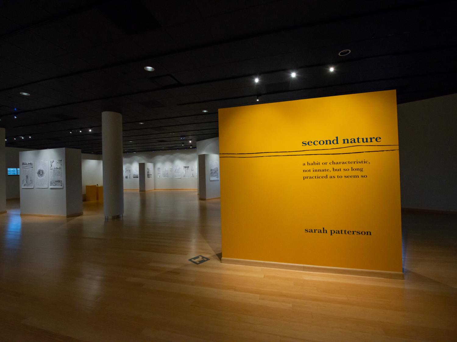 An exhibit in the Patterson Gallery at Penn College