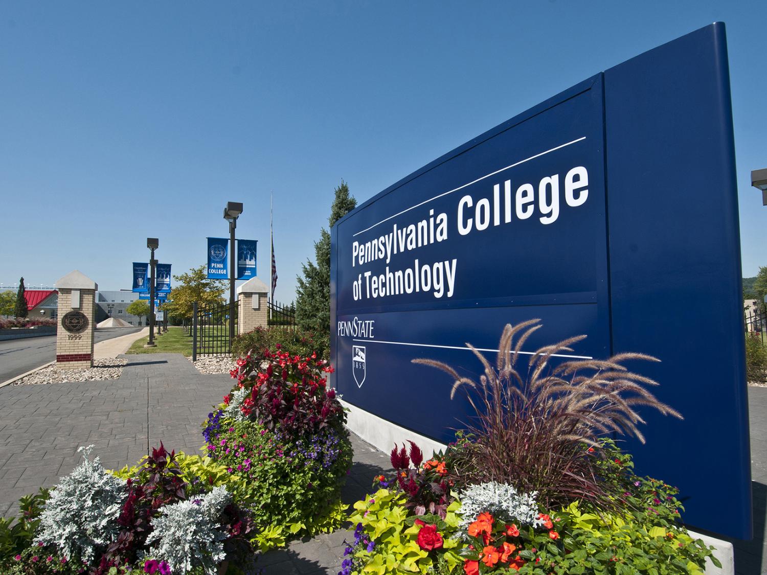 The entrance to Penn College