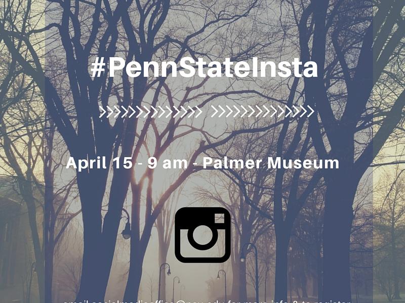Students will be sharing photos from the event on Instagram using #PennStateInsta. 