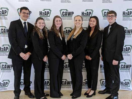 Civil engineering students place second and third in construction competition