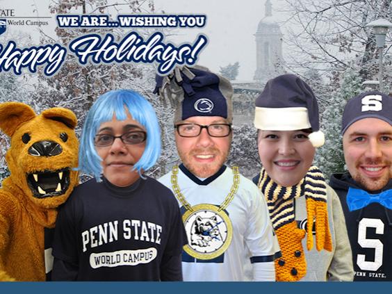 Penn State World Campus holiday card 2014