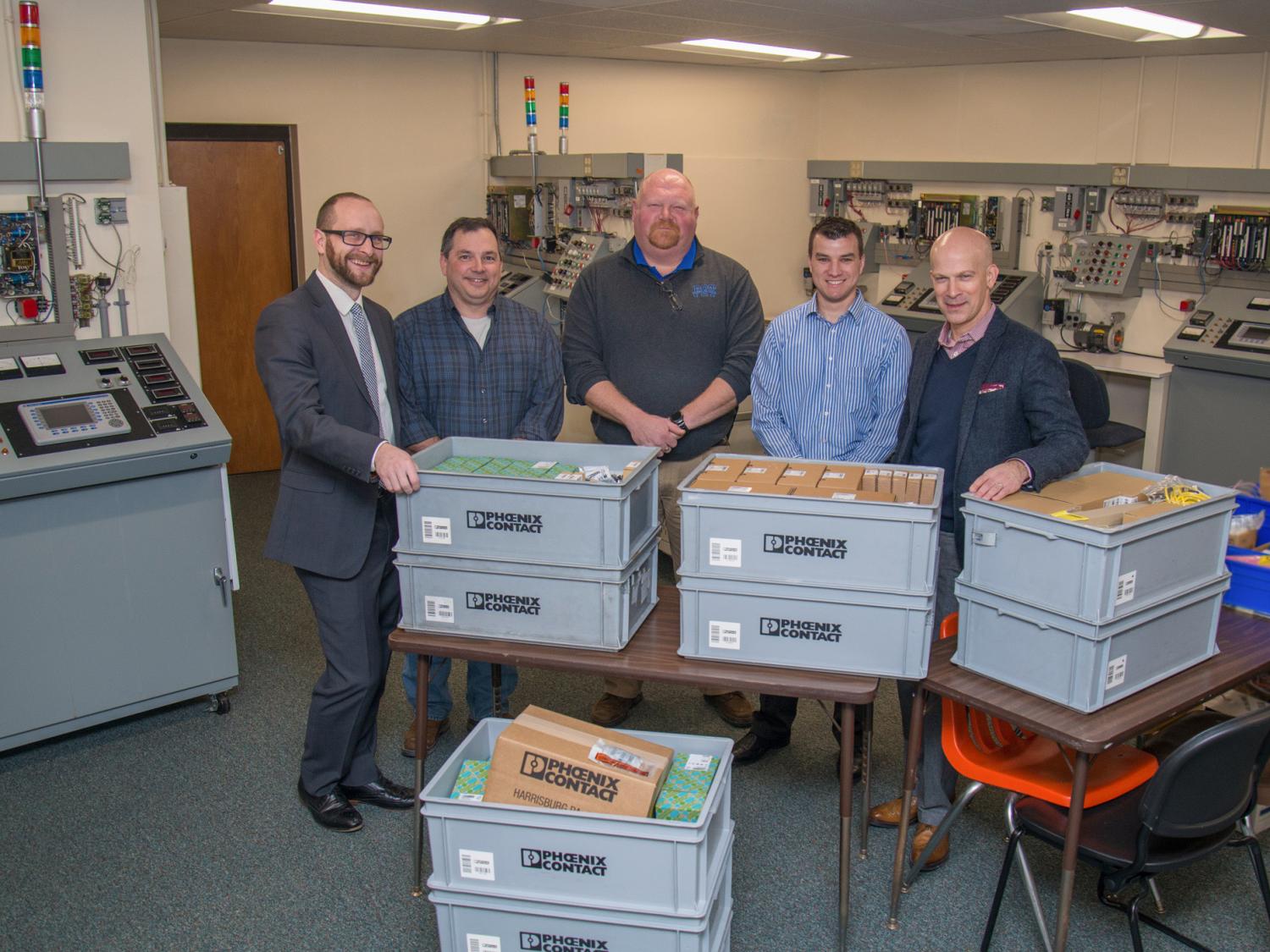Penn College donation from Phoenix Contact
