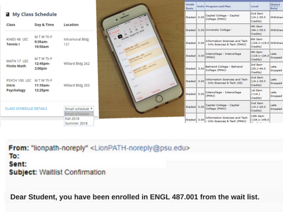 LionPATH has new features for students and faculty that improve the user experience. 
