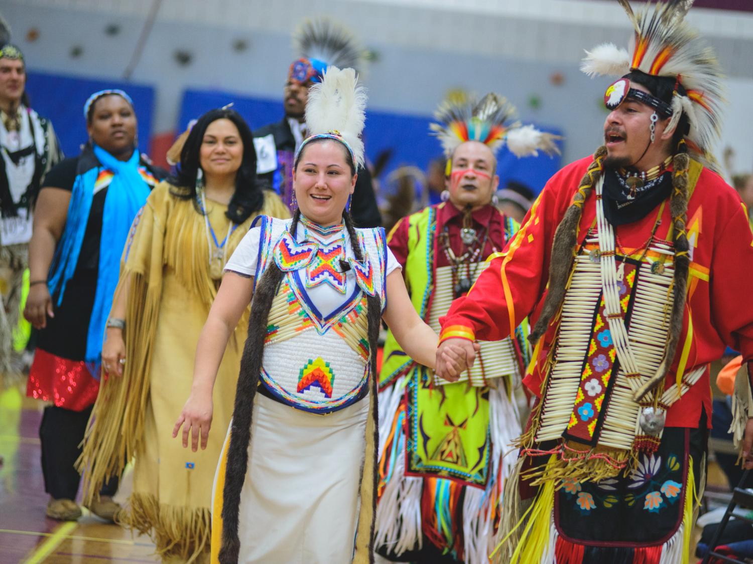 Penn State Powwow dancers in 2014