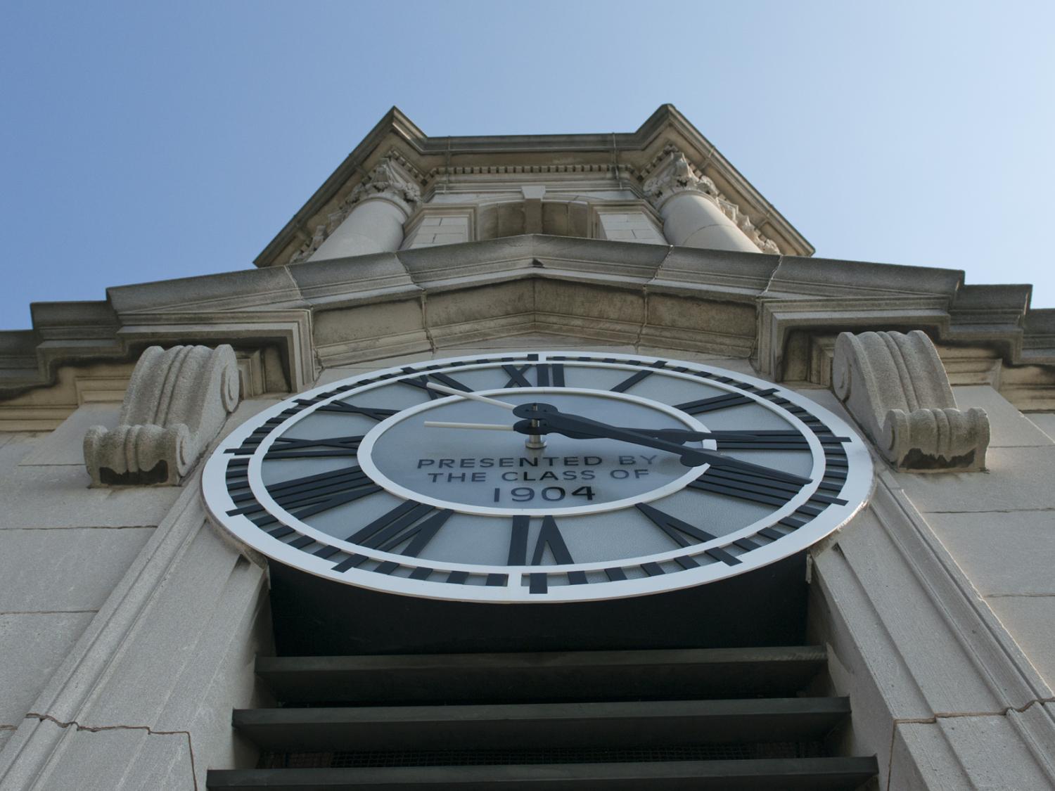 Old Main tower and clock