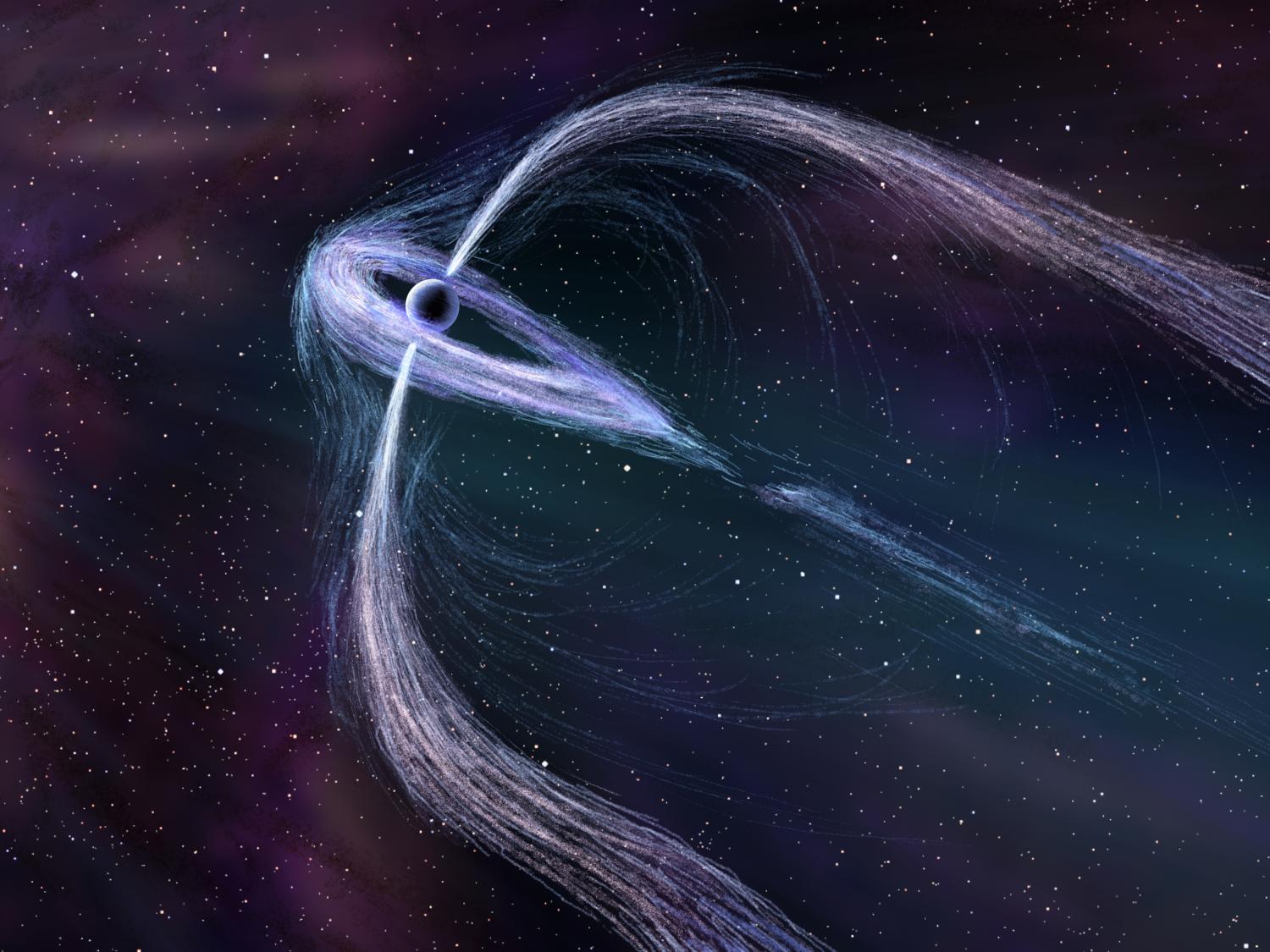 Geminga Pulsar Illustration