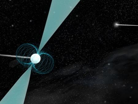 Artist’s impression of pulsar PSR J1930-1852
