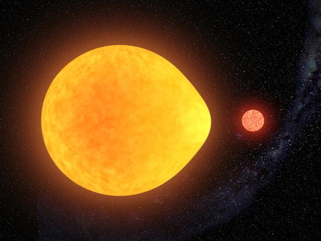 Illustration of new type of pulsating star