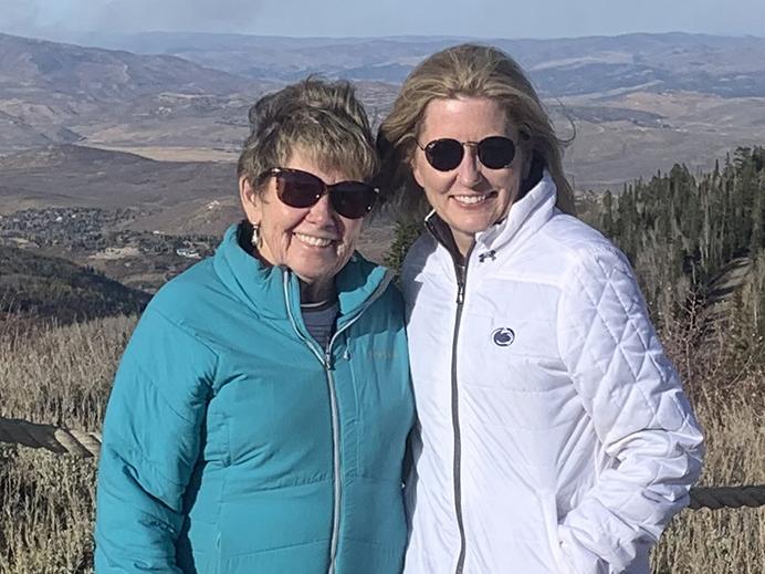 A photo of Nancy Hughes and Karen Quintos