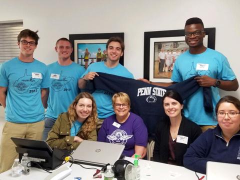 Schreyer Scholars at Remote Area Medical clinic