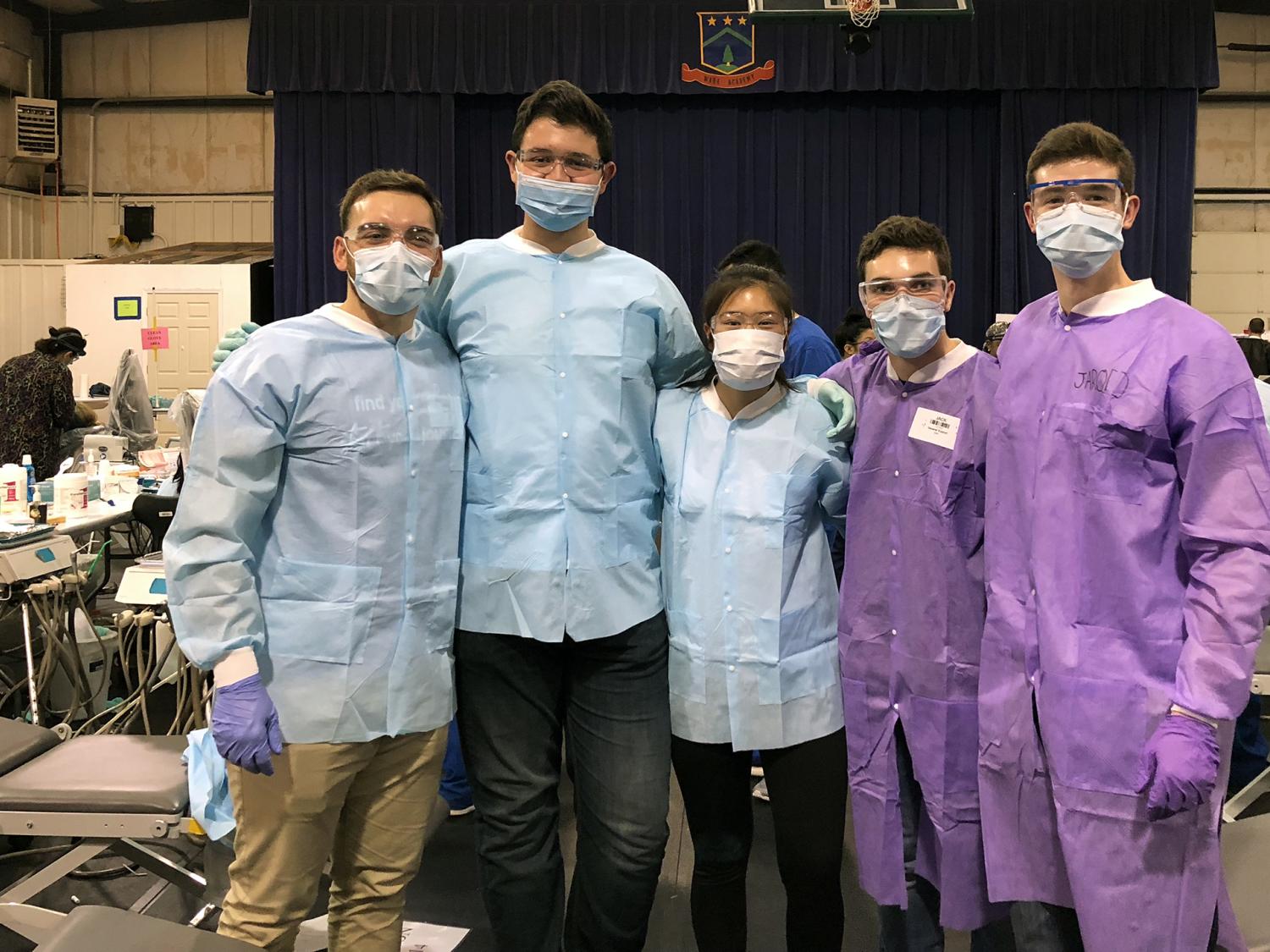 Penn State students at visit to Remote Area Medical clinic in Virginia
