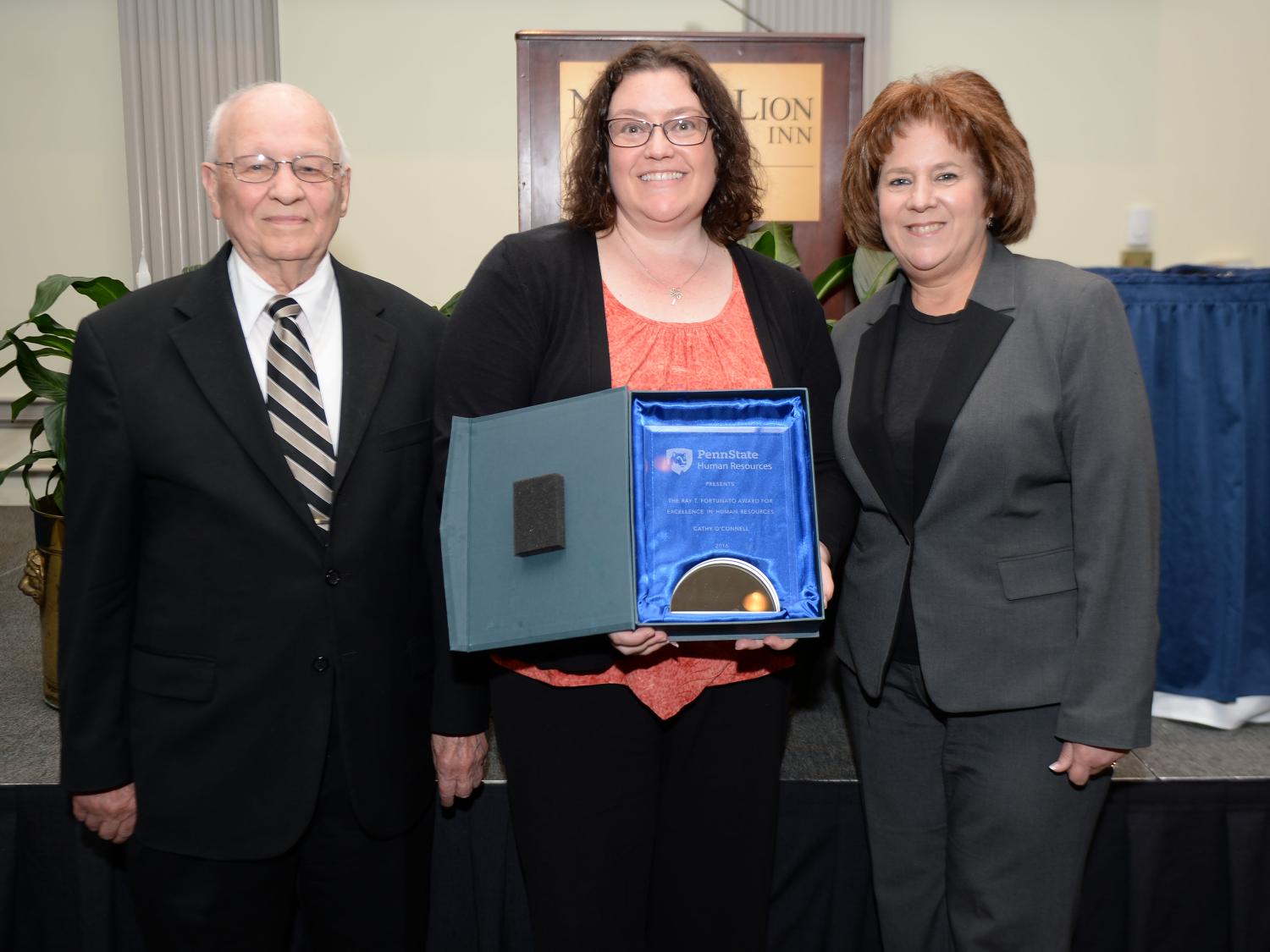 Photo of Ray T. Fortunato, Cathy O'Connell and Susan Basso.
