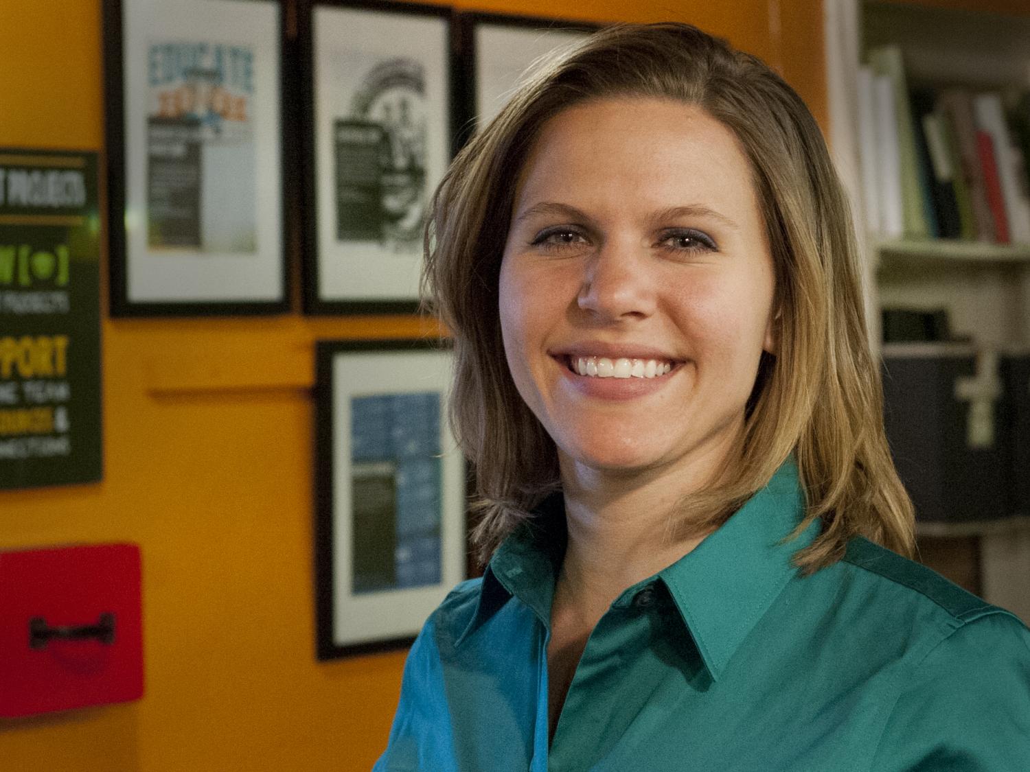 Rachel Thor at New Leaf office