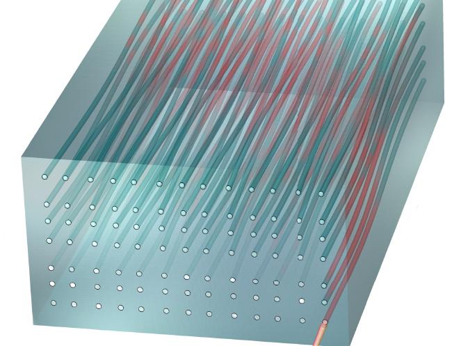 Illustration of two-dimensional waveguide array