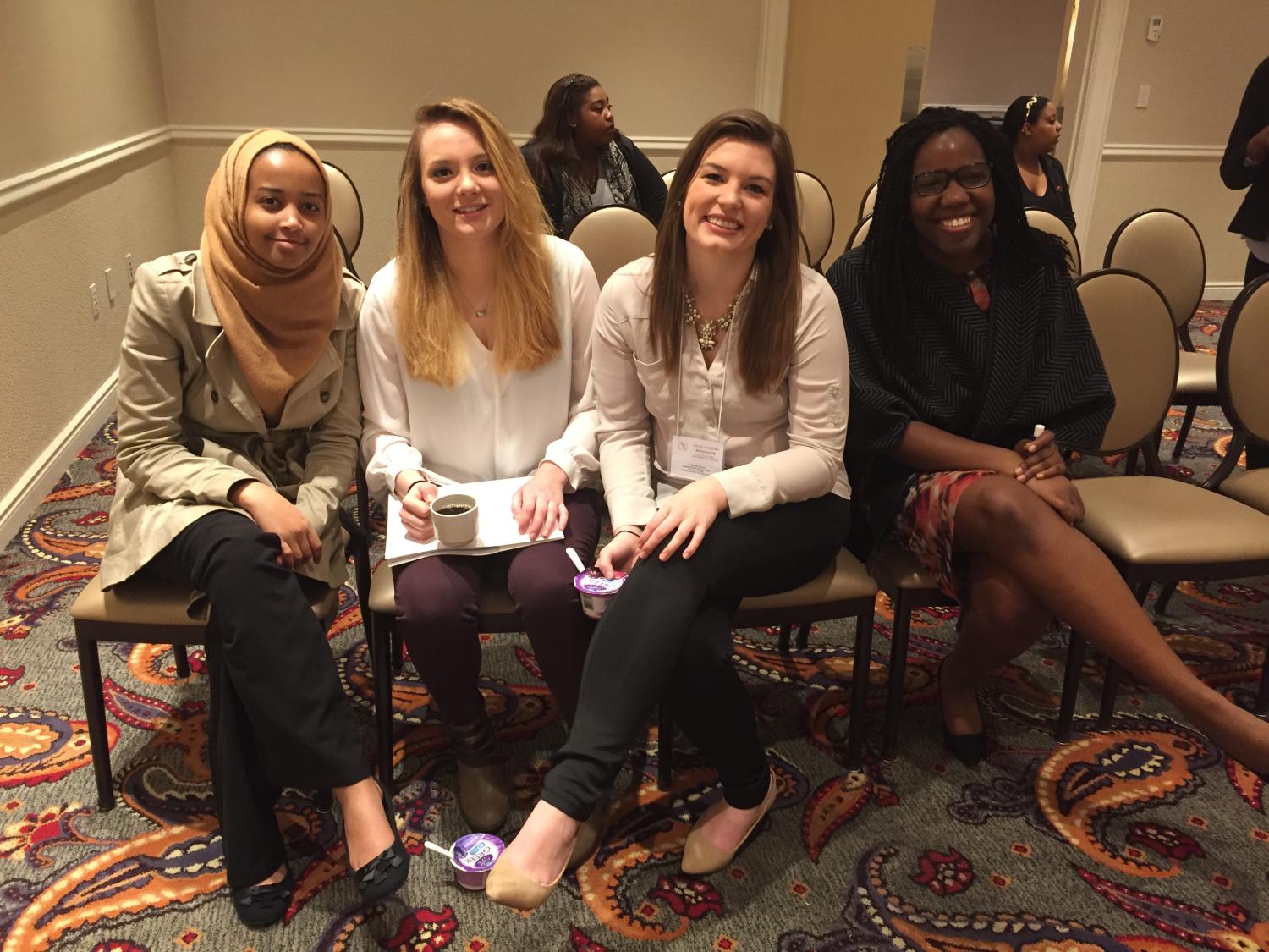 Reem Elhafiz Abdalla, Jillian Dunn, Lillie Gabreski and Dalia Tenda Batuuka represented Penn State Behrend at Howard University’s 14th Annual National Model African Union Summit last month.