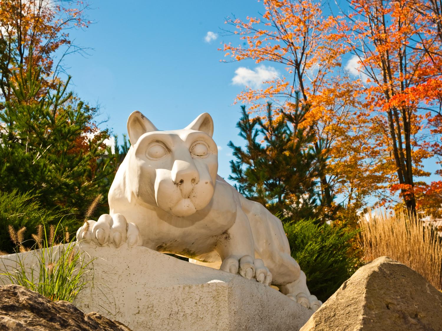 Lion Plaza in autumn