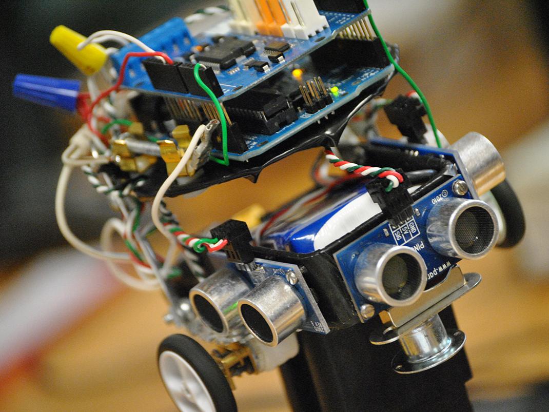 A robotic "micromouse"