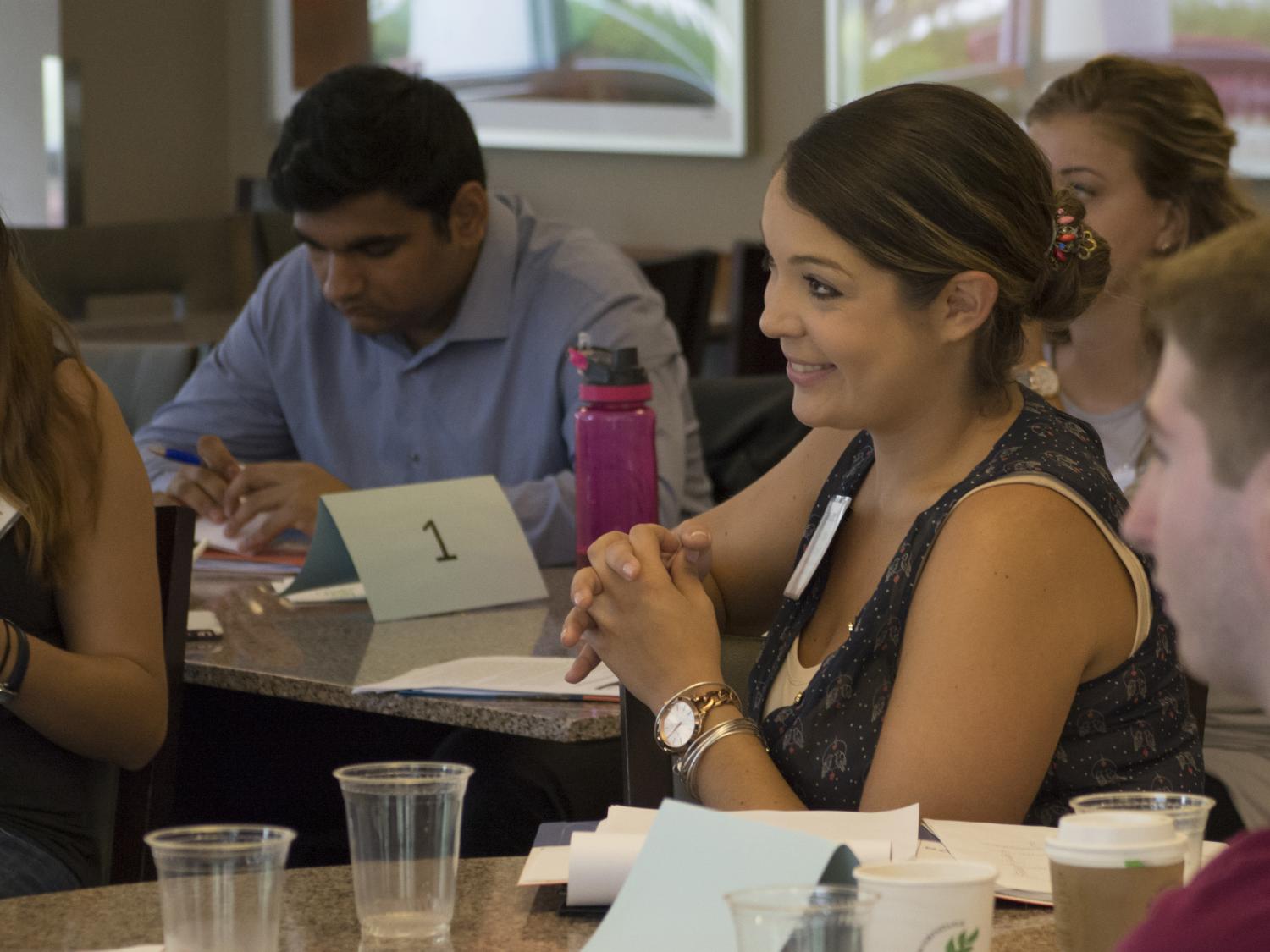 Kirsten Marroni sitting during workshop