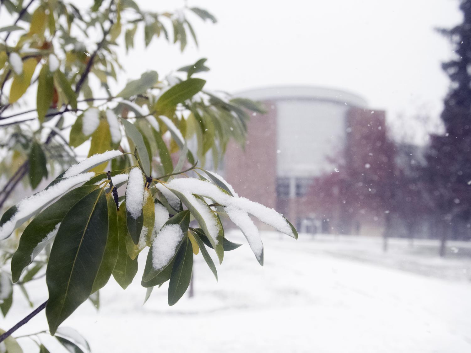 Snow at University Park campus