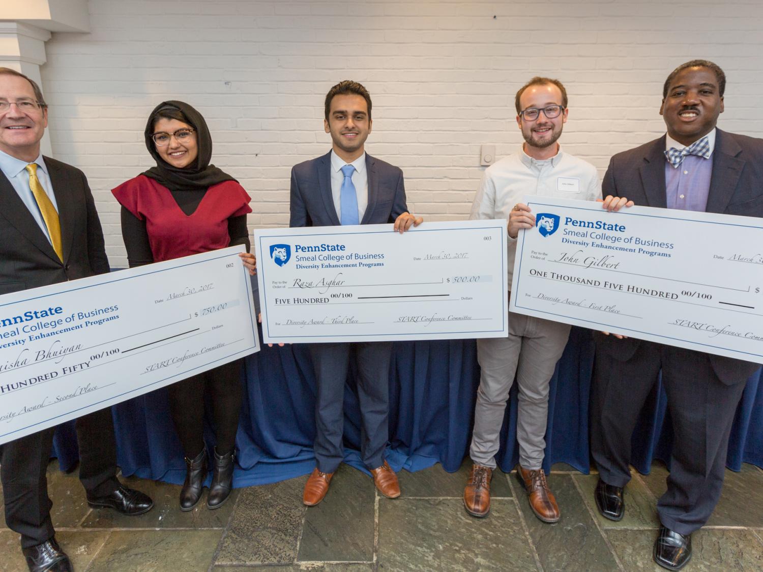 Photo of START Conference diversity contest winners.