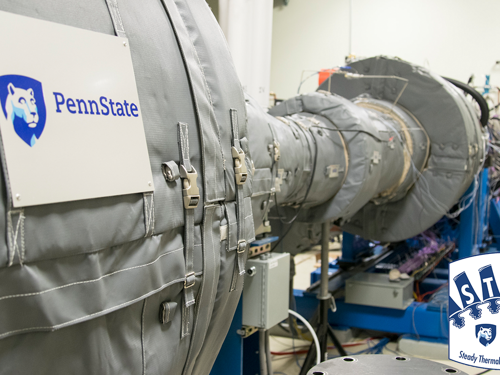 A gas turbine in the START lab.