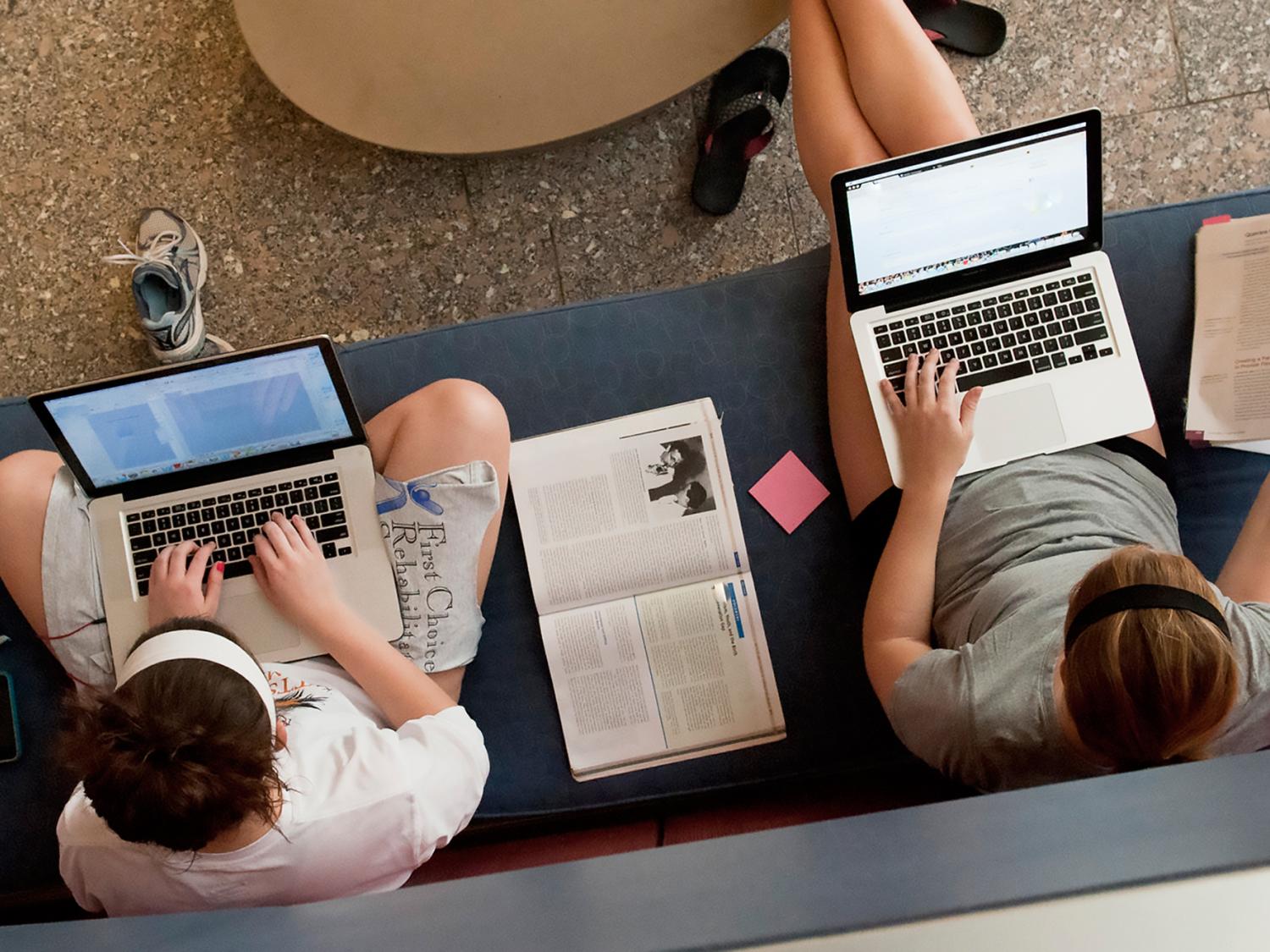 Penn State students studying at University Park campus