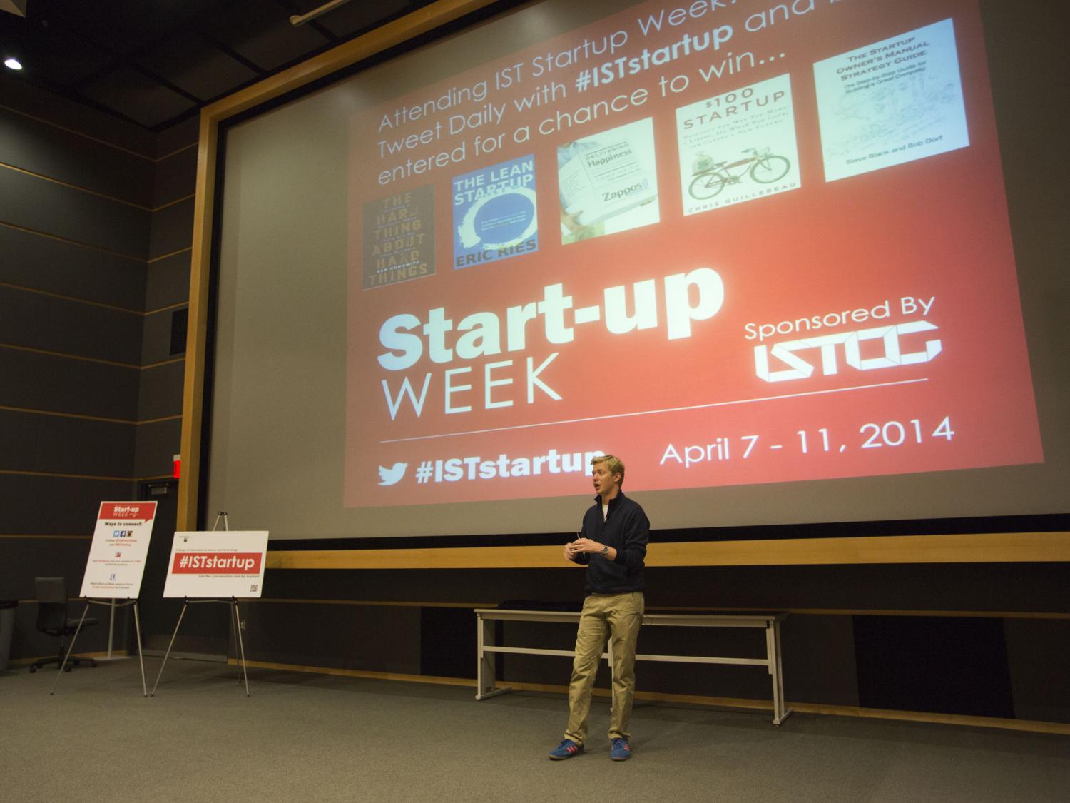 Steve Huffman, co-founder of Reddit and Hipmunk, presents at Startup Week 2014