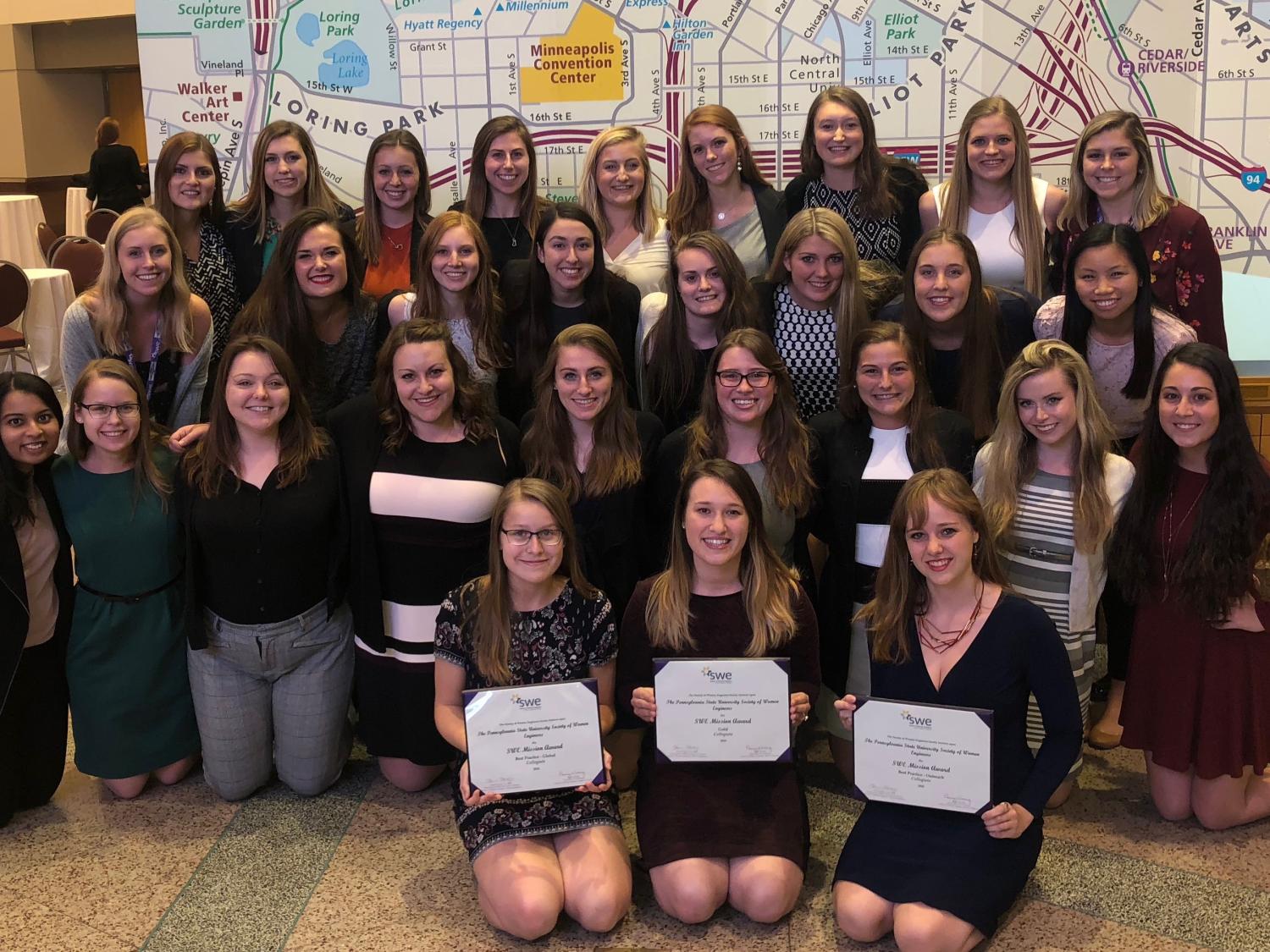 Members of Penn State SWE at WE18 National Conference