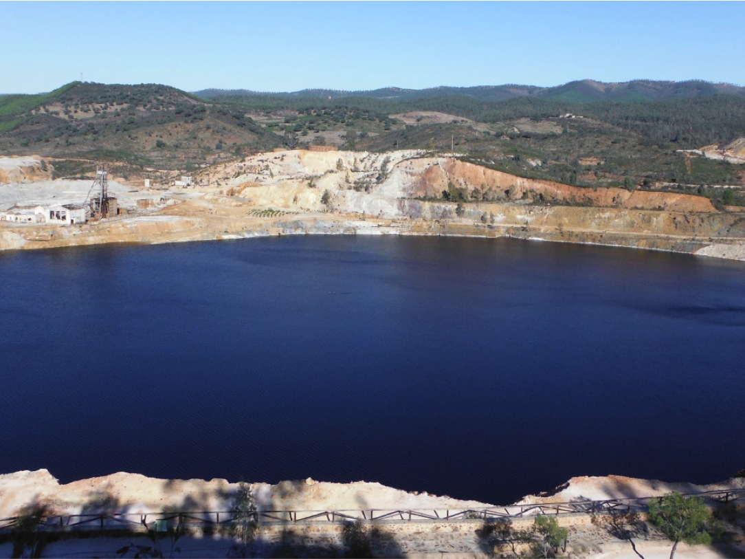Photo of San Telmo "acid pit lake."