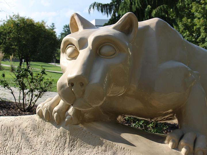 Nittany lion shrine at Penn State Berks.