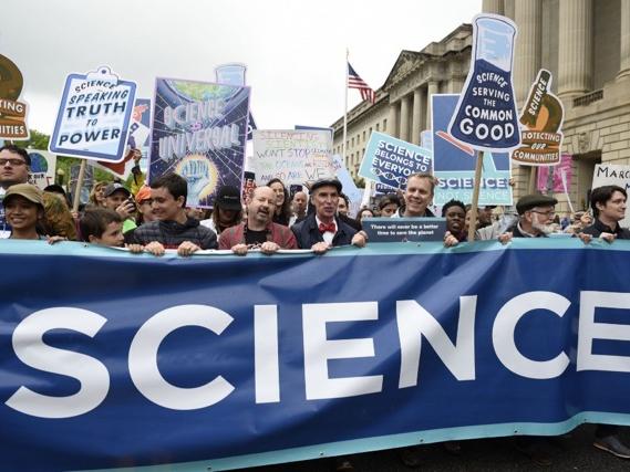 Scientists rally in Washington D.C. during science march