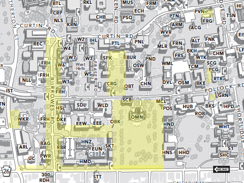 Elm Tree Spraying Map May 24-25