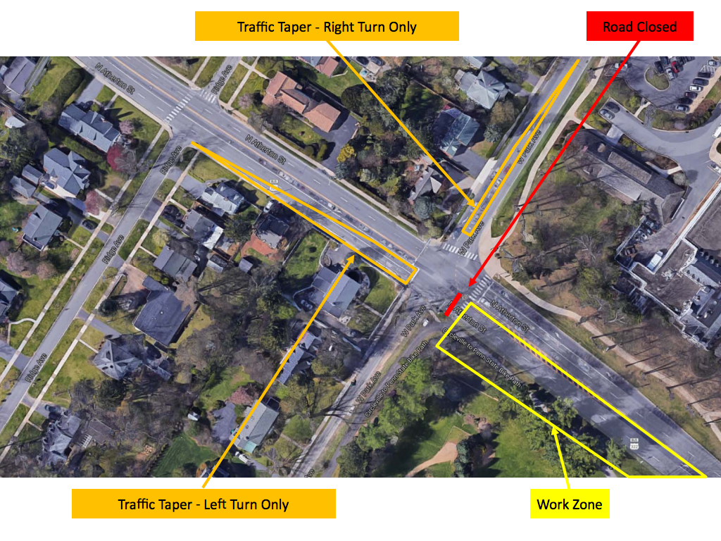 North Atherton lane closure