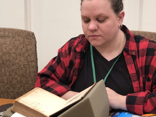 Abington student at the Folger