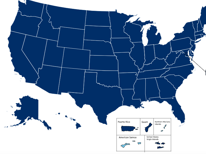 Map of the United States