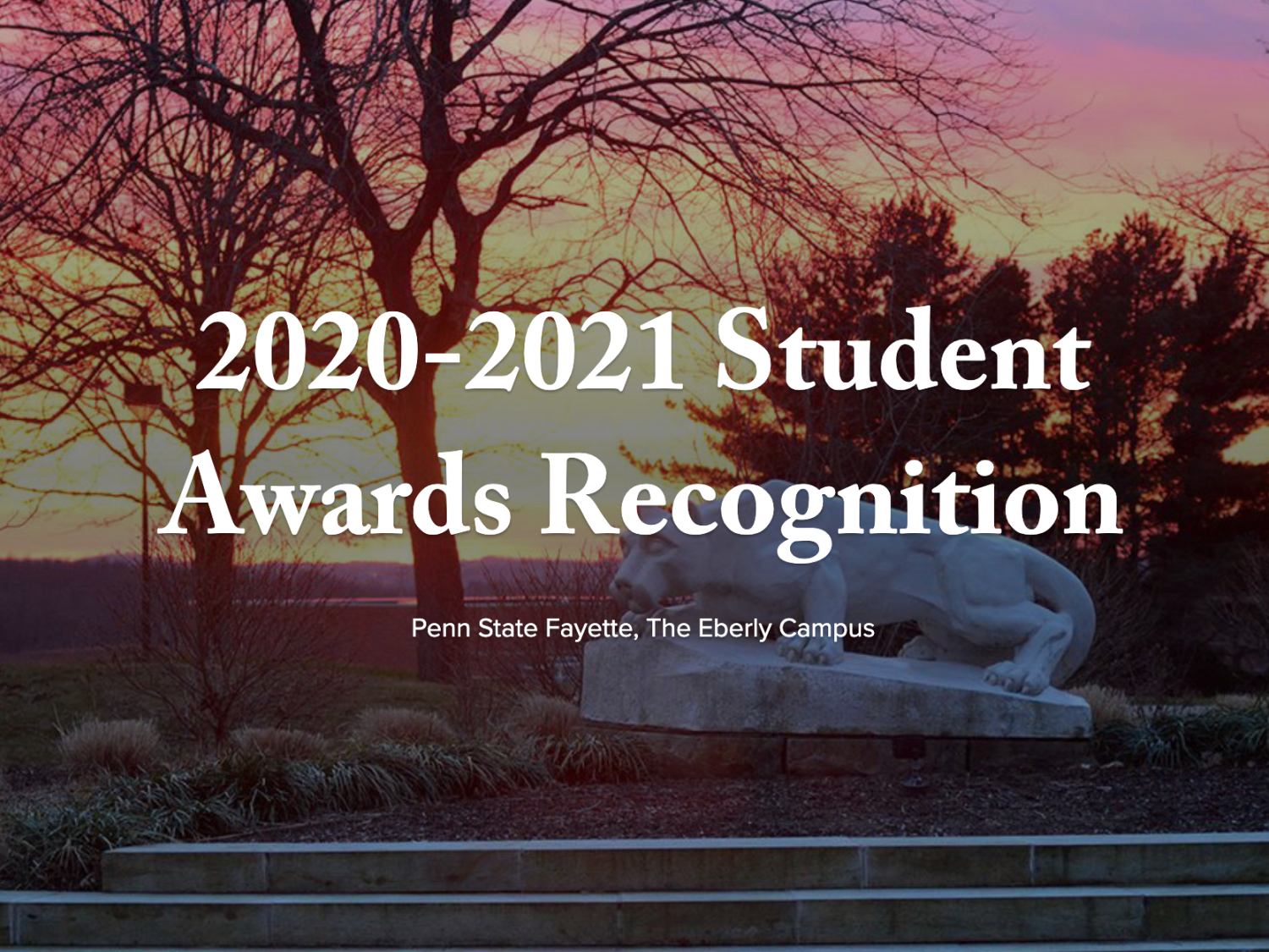 The 55th annual Student Awards Recognition online program