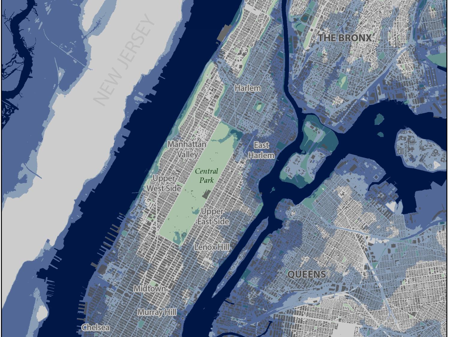 Storm surge map