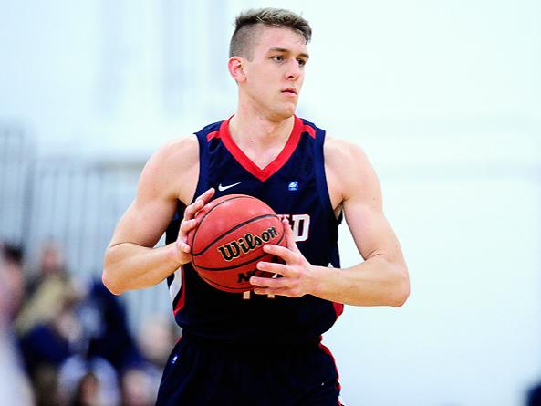 Senior forward Zane Hackett has been a prime reason for the success of the Penn State Behrend men's basketball team this season. 