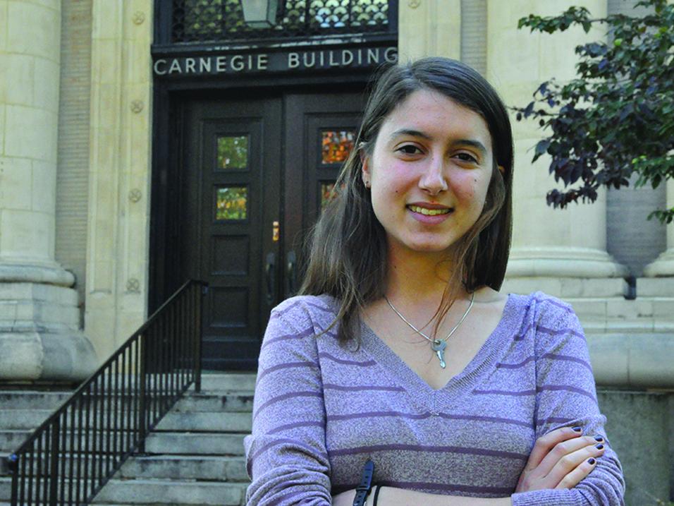 Nia Sherony, student marshal