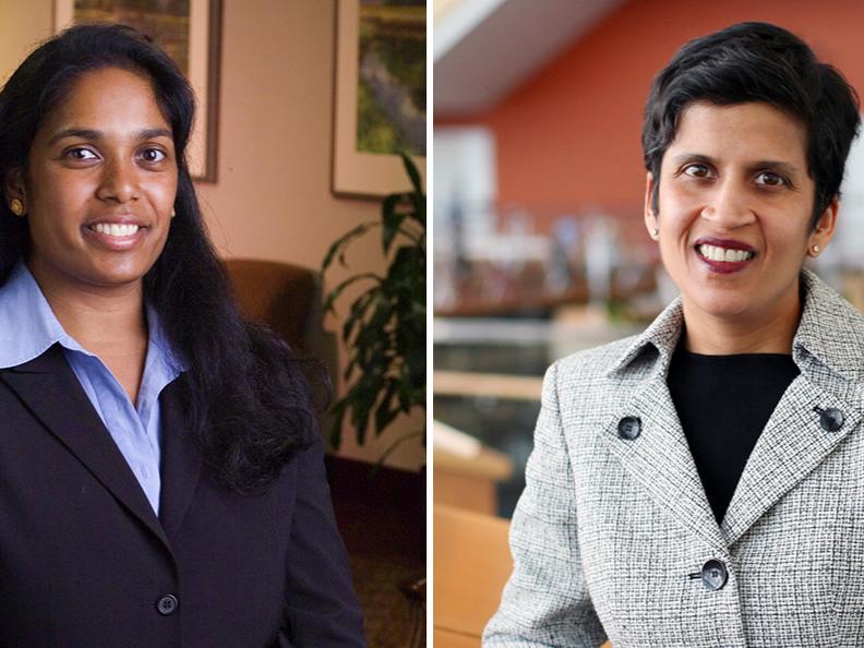 Sudha Setty (left) and Shoba Wadhia (right)
