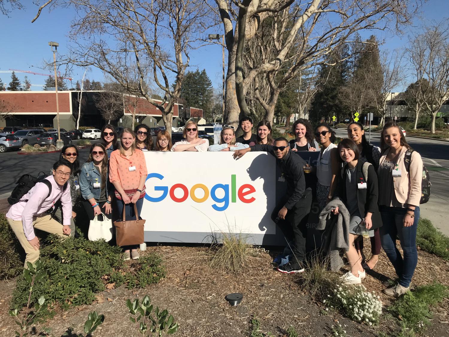 Students from the 2018 Human Resources in Technology course visit Google in Silicon Valley