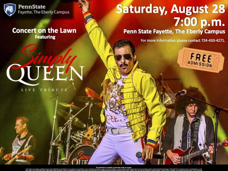 Simply Queen August 28 at 7:00 p.m. 