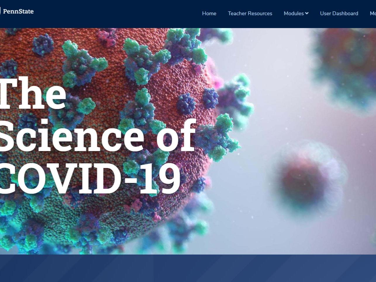 Screen capture of The Science of COVIDf-19 course